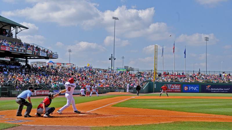 Enjoy some baseball'  Louisville Bats win on Opening Night at Slugger  Field 